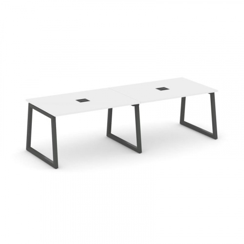 Style Project Стол переговорный SN-5T1.SPRG-014 Акация Лорка/Металл Антрацит/Заглушка Металл Антраци фото 26