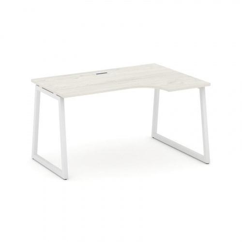 Style Project Стол рабочий эргоном. SN-4T1.SPA-001(R) Акация Лорка/Металл Антрацит/Заглушка Пластик фото 18