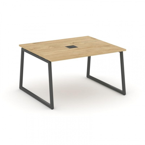 Style Project Стол переговорный SN-4T1.SPRG-032 Акация Лорка/Металл Антрацит/Заглушка Металл Антраци фото 9