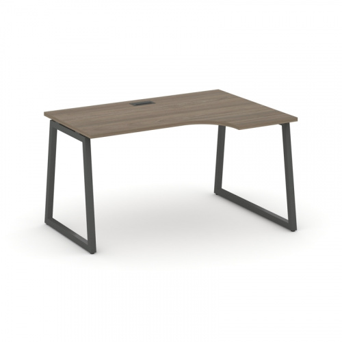 Style Project Стол рабочий эргоном. SN-4T1.SPA-001(R) Акация Лорка/Металл Антрацит/Заглушка Пластик фото 12