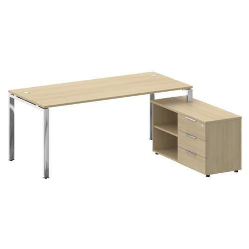 Стол руководителя с тумбой Metal System Direct БГ.СРТ-5.8 (R) фото 4