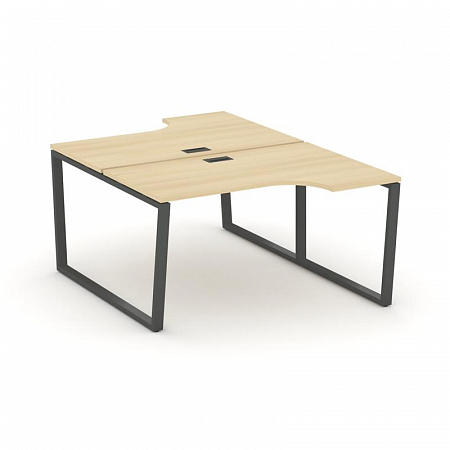 Style Project Рабочая станция эргоном. SN-6T2.DRPA-022 Акация Лорка/Металл Антрацит/Заглушка Пластик