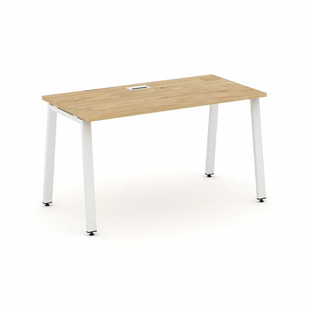 Style Project Стол письменный SN-6A.SP-013 Тиквуд Светлый/Металл Белый 1380*700*750