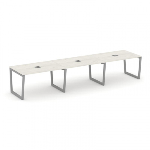 Style Project Стол переговорный SN-5T2.SPRG-021 Акация Лорка/Металл Антрацит/Заглушка Металл Антраци фото 12