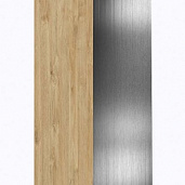 Белый Бриллиант / Тиквуд Светлый / Хром