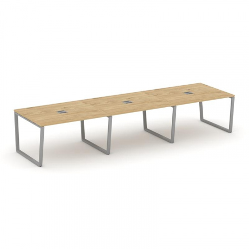 Style Project Стол переговорный SN-6T2.SPRG-054 Акация Лорка/Металл Антрацит/Заглушка Металл Антраци фото 2