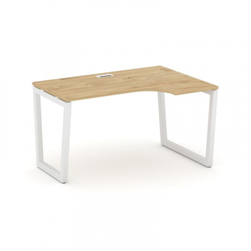 Style Project Стол рабочий эргоном. SN-5T2.SPA-001(R) Акация Лорка/Металл Антрацит/Заглушка Пластик фото 3