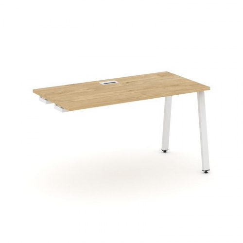 Style Project Стол-приставка к опор. элем. SN-6A.OPRS-014 Дуб Табак/Металл Белый 1580*700*750 фото 19