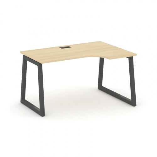 Style Project Стол рабочий эргоном. SN-5T1.SPA-022(R) Акация Лорка/Металл Антрацит/Заглушка Пластик фото 28