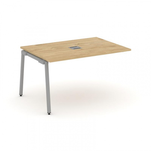 Style Project Проходной наб. элем. перег. стола SN-4A.NSPRG-001 Дуб Наварра/Металл Белый 980*980*750 фото 4 Style Project Проходной наб. элем. перег. стола SN-4A.NSPRG-001 Дуб Наварра/Металл Белый 980*980*750 фото 4