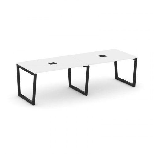 Style Project Стол переговорный SN-5T2.SPRG-013 Акация Лорка/Металл Антрацит/Заглушка Металл Антраци фото 7