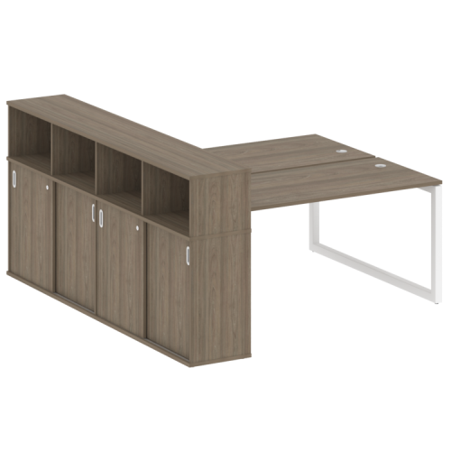 Бенч-система с шкафом-купе на О-обр. м/к Metal System Quattro 50БО.РС-СШК-4.4 фото 3