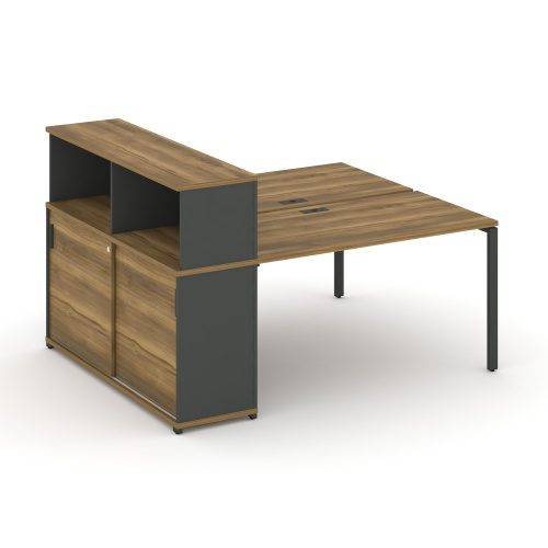 Бенч-система с опорным шкафом-купе с надставкой Concept CN.DRS-237