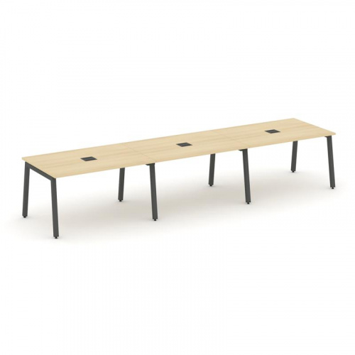 Style Project Стол переговорный SN-5A.SPRG-022 Дуб Наварра/Металл Белый 3540*980*750 фото 27