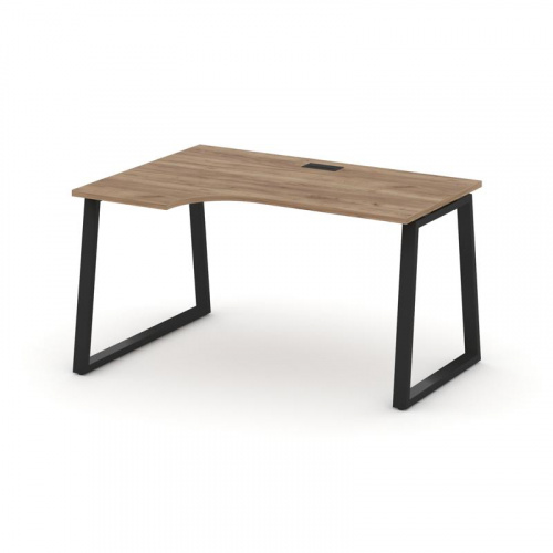 Style Project Стол рабочий эргоном. SN-6T1.SPA-022(L) Акация Лорка/Металл Антрацит/Заглушка Пластик фото 9