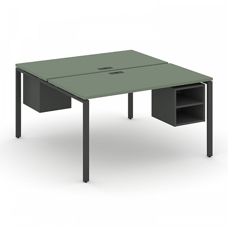 Бенч-система на 2 места с подвесными тумбами Concept CN.DRS-107