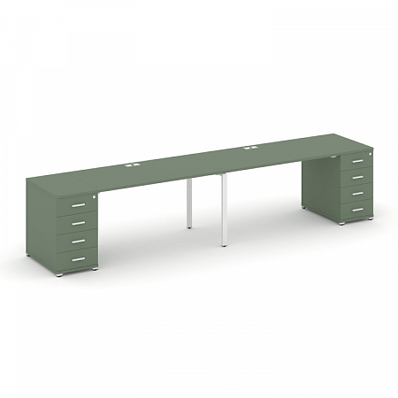 Бенч-система на 2 места с 2 опорными тумбами Concept CN.ORS-411