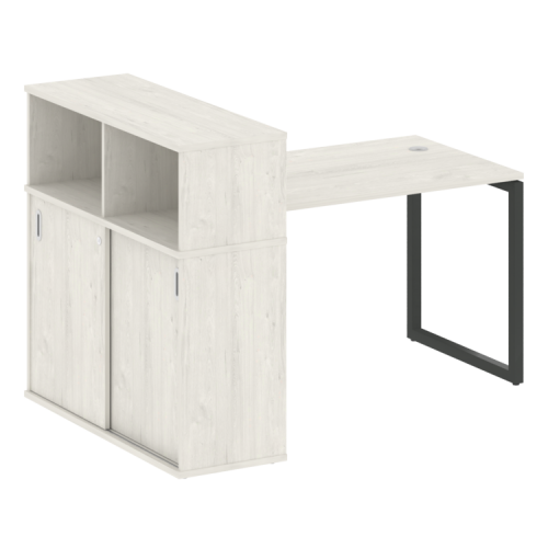 Стол офисный с шкафом-купе на О-обр. м/к Metal System Quattro 40БО.РС-СШК-3.2 фото 13 Стол офисный с шкафом-купе на О-обр. м/к Metal System Quattro 40БО.РС-СШК-3.2 фото 13