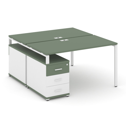 Бенч-система на 2 места с опорной тумбой Concept CN.DRS-304 фото 4