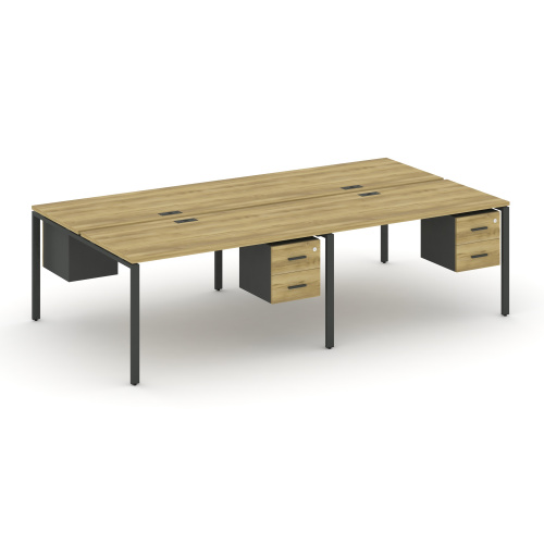 Бенч-система на 4 места с подвесными тумбами Concept CN.DRS-134 фото 4