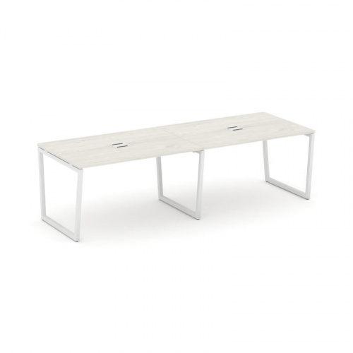 Style Project Стол переговорный SN-4T2.SPRG-014 Акация Лорка/Металл Антрацит/Заглушка Металл Антраци фото 12