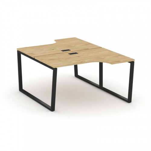 Style Project Рабочая станция эргоном. SN-6T2.DRPA-001 Акация Лорка/Металл Антрацит/Заглушка Пластик