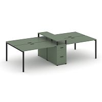 Бенч-система на 4 места с 1 опорной тумбой Concept CN.DRS-439