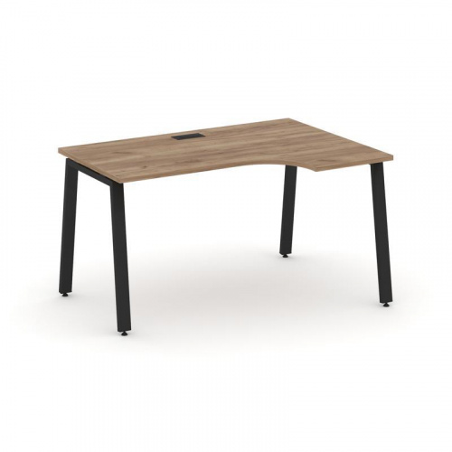 Style Project Стол рабочий эргоном. SN-6A.SPA-022(R) Антрацит/Металл Белый 1580*800/980*750 фото 11