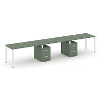 Бенч-система на 3 места с 2 опорными тумбами Concept CN.ORS-339