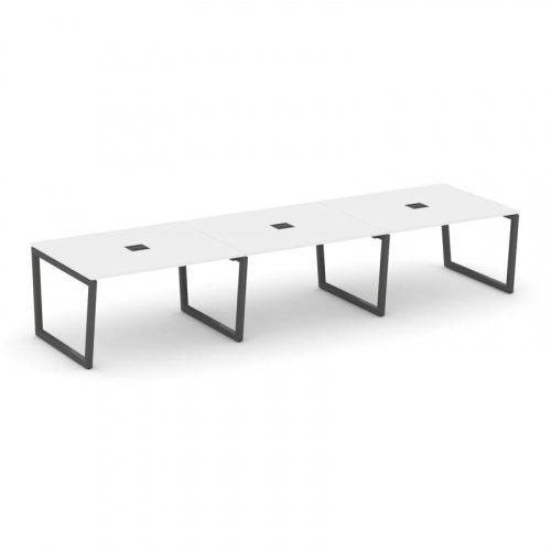 Style Project Стол переговорный SN-5T2.SPRG-053 Акация Лорка/Металл Антрацит/Заглушка Металл Антраци фото 26