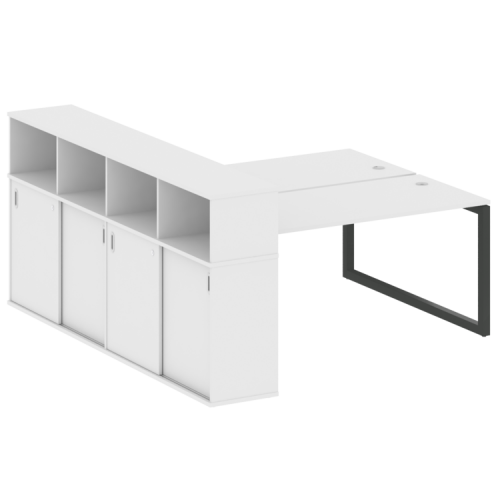 Бенч-система с шкафом-купе на О-обр. м/к Metal System Quattro 50БО.РС-СШК-4.4 фото 7