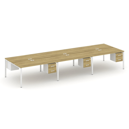 Бенч-система на 6 мест с подвесными тумбами Concept CN.DRS-156 фото 11