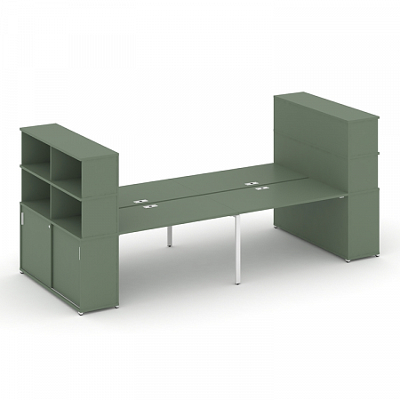 Бенч-система с опорными шкафами-купе Concept CN.DRS-288