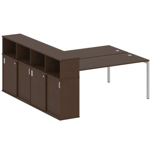 Бенч-система с шкафом-купе на П-обр. м/к Metal System Quattro 40БП.РС-СШК-4.5 фото 11