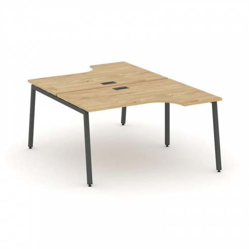 Style Project Рабочая станция эргоном. SN-4A.DRPA-011 Дуб Табак/Металл Белый 1380*1432/1992*750 фото 26