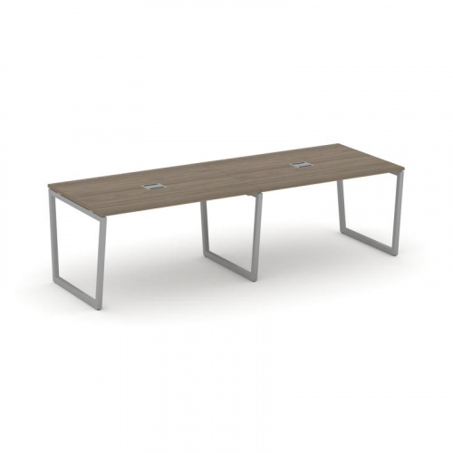 Style Project Стол переговорный SN-4T2.SPRG-014 Акация Лорка/Металл Антрацит/Заглушка Металл Антраци фото 13