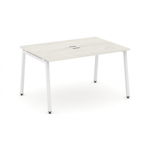 Style Project Стол переговорный SN-4A.SPRG-004 Тиквуд Светлый/Металл Белый 1580*980*750 фото 24