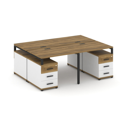 Бенч-система на 4 места с 2 опорными тумбами Concept CN.DRS-325 фото 7