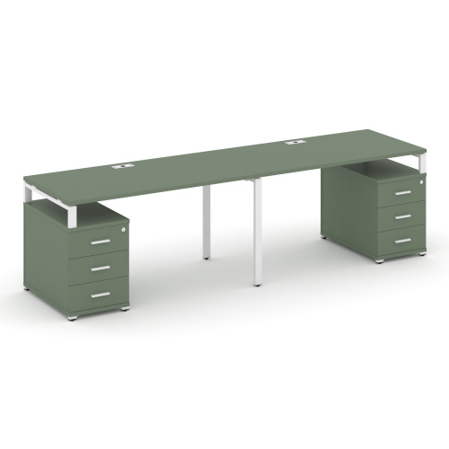 Бенч-система на 2 места с 2 опорными тумбами Concept CN.ORS-320