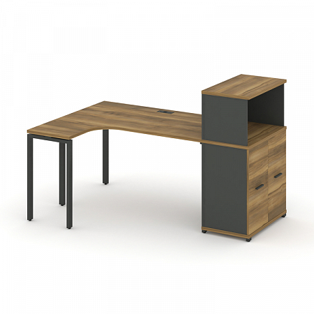 Стол эргономичный с опорным распашным шкафом Concept CN.SA-214(L)
