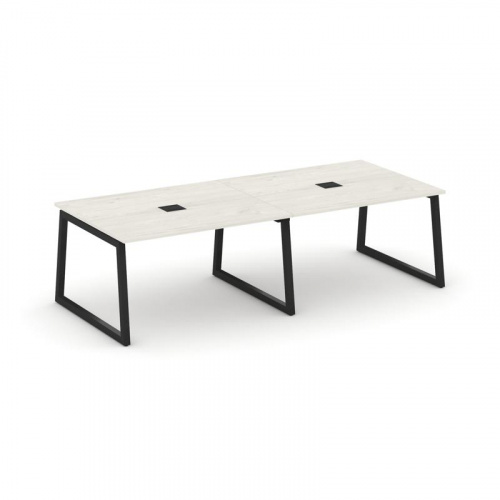 Style Project Стол переговорный SN-5T1.SPRG-042 Акация Лорка/Металл Антрацит/Заглушка Металл Антраци фото 10