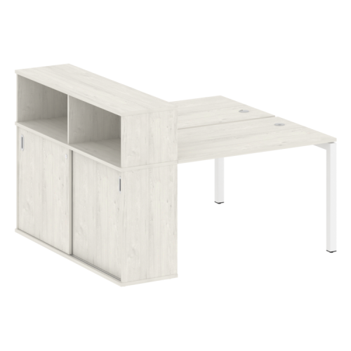 Бенч-система с шкафом-купе на П-обр. м/к Metal System Quattro 50БП.РС-СШК-2.2 фото 4 Бенч-система с шкафом-купе на П-обр. м/к Metal System Quattro 50БП.РС-СШК-2.2 фото 4