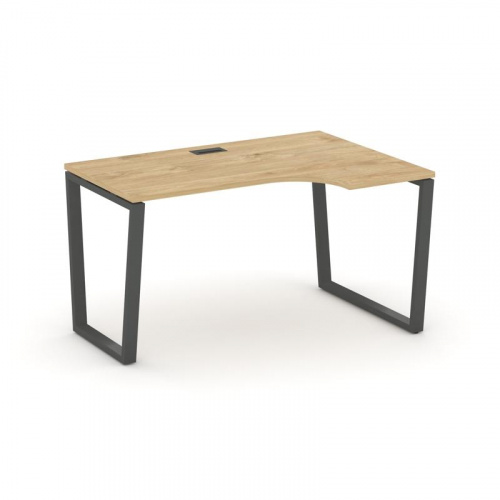 Style Project Стол рабочий эргоном. SN-6T2.SPA-021(R) Акация Лорка/Металл Антрацит/Заглушка Пластик фото 22