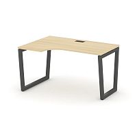 Style Project Стол рабочий эргоном. SN-5T2.SPA-002(L) Акация Лорка/Металл Антрацит/Заглушка Пластик