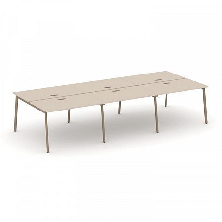 Бенч-система на 6 мест Estetica ES.D.RS-6.2-LP