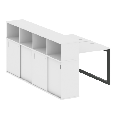 Бенч-система с шкафом-купе на О-обр. м/к Metal System Quattro 50БО.РС-СШК-4.1 фото 6