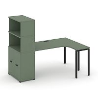 Стол эргономичный с опорным распашным шкафом Concept CN.SA-216(R)