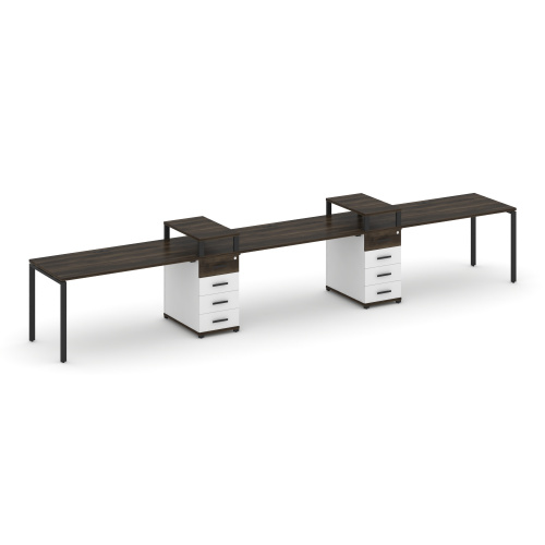 Бенч-система на 3 места с 2 опорными тумбами Concept CN.ORS-451 фото 9