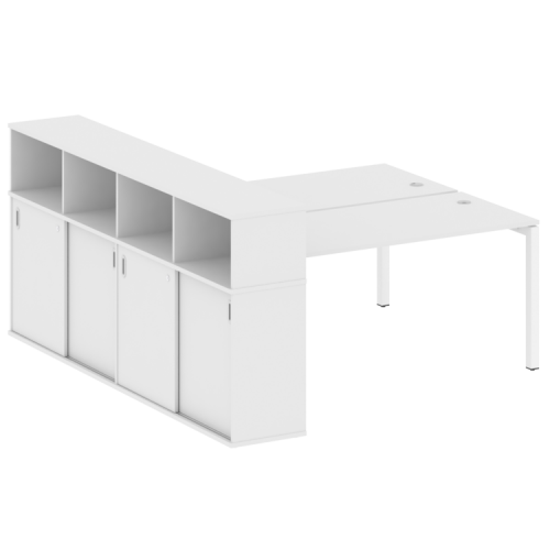Бенч-система с шкафом-купе на П-обр. м/к Metal System Quattro 50БП.РС-СШК-4.4 фото 13