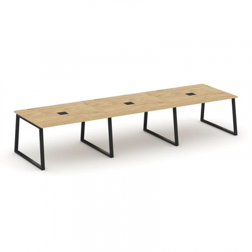 Style Project Стол переговорный SN-6T1.SPRG-054 Акация Лорка/Металл Антрацит/Заглушка Металл Антраци фото 2 Style Project Стол переговорный SN-6T1.SPRG-054 Акация Лорка/Металл Антрацит/Заглушка Металл Антраци фото 2